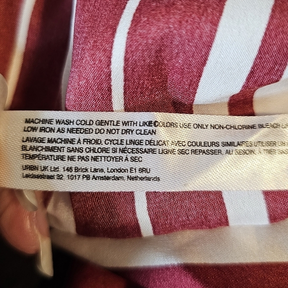 By Anthropologie Women's Sleeveless Cowl Neck Asymmetrical Midi Dress, Red, XS - Picture 8 of 9